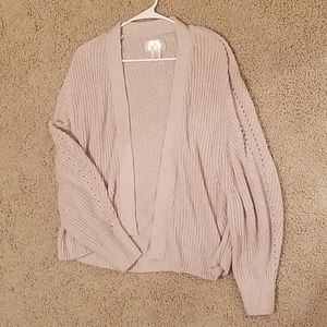 Dusty Pink Oversized Cardigan